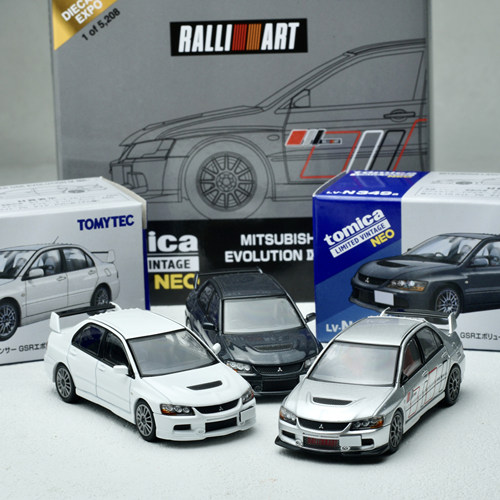 多美卡tlv evo9车模 三菱evolution ra拉力艺汽车模型 lv-N349b