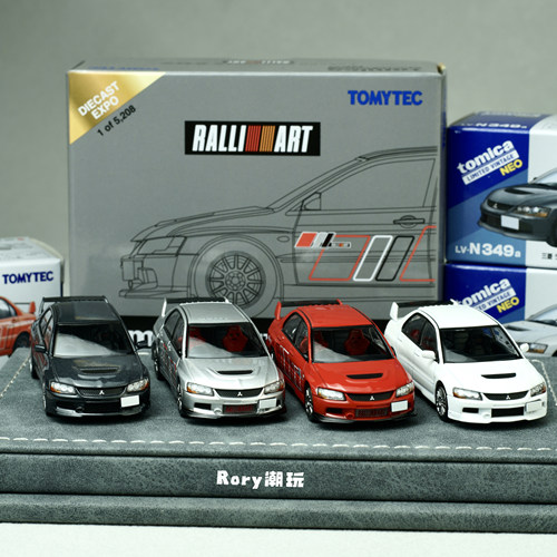 多美卡tlv evo9车模 三菱evolution ra拉力艺汽车模型 lv-N349b