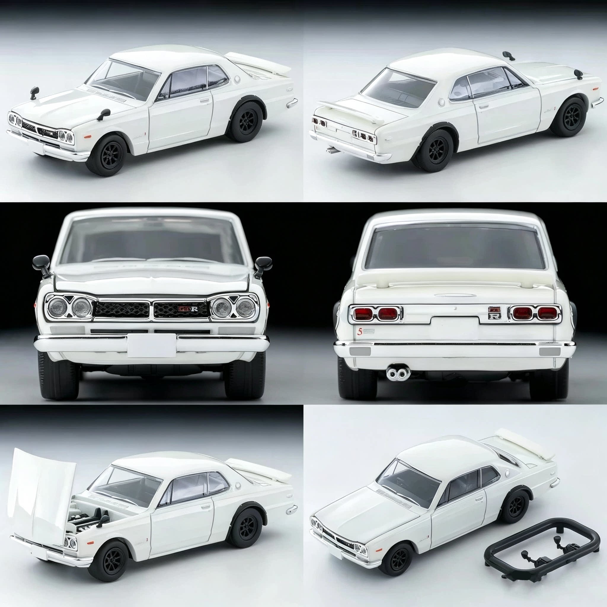 TLV 日产Nissan Skyline N380a 2000GT-RRS白 1:64多美卡TOMYTEC
