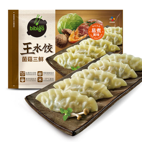 必品阁菌菇三鲜王水饺1200g
