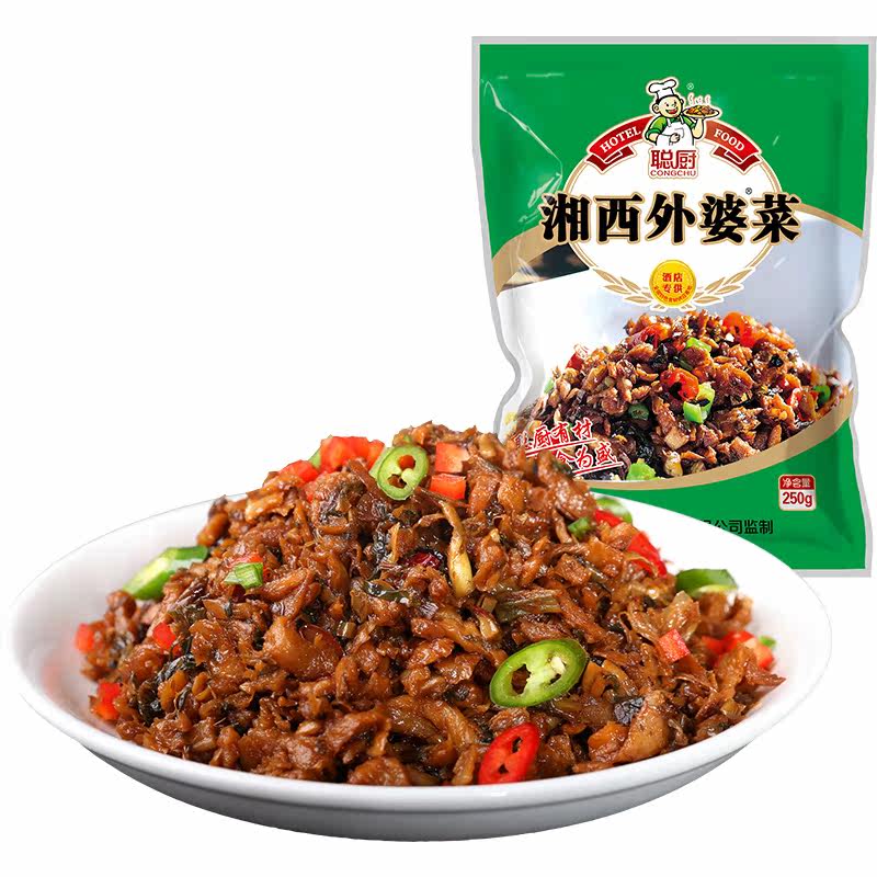 聪厨 湘西外婆菜 250g*3袋 不辣 咸菜 下饭菜 方便菜 冷藏菜肴 预怎么看?