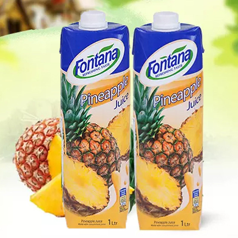 塞浦路斯进口Fontana芬特乐菠萝汁1L*2瓶芬特乐牌纯果汁饮品在类目 咖啡/麦片/冲饮, 饮料, 果蔬汁, 纯果蔬汁中 - 来自Buy2taobao.com提供专业的淘宝代购服务
