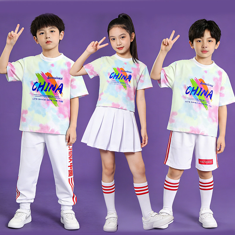 六一儿童节运动会开幕式表演啦啦队舞蹈服小学生幼儿园合唱服班服