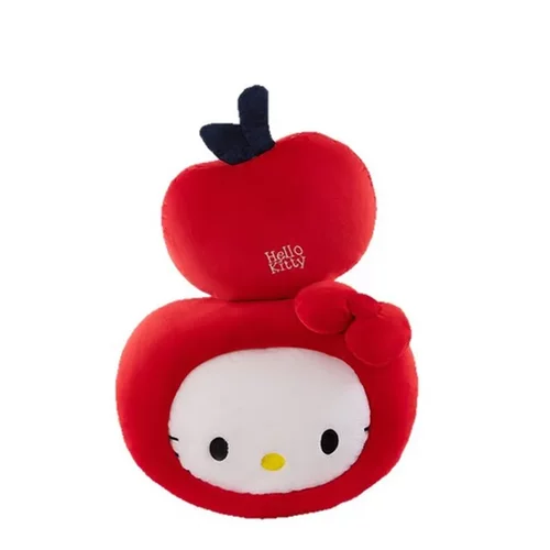 公仔玩偶miniso毛绒坐姿HelloKitty经典抱枕苹果可爱名创优品