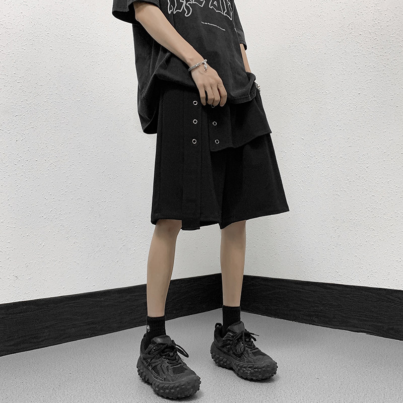 夏季男士高街短裤五分裤中裤宽松潮流休闲运动马裤1401-DK69-P35,男装牛仔裤,星座1401