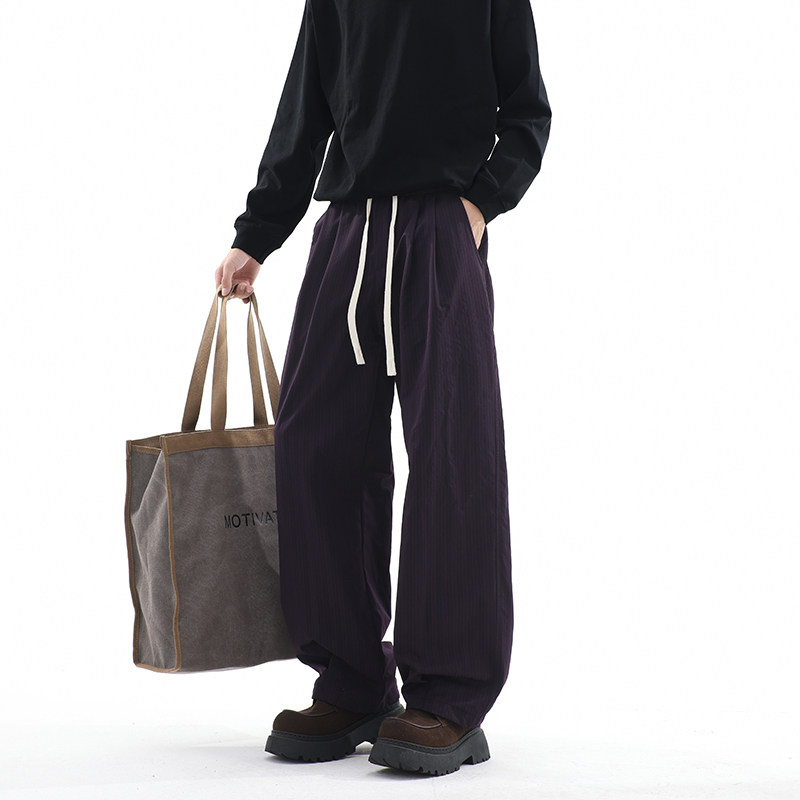 秋季青少年新款港风韩版宽松休闲工装长裤1401-K213-P40控68,男装休闲裤,星座1401
