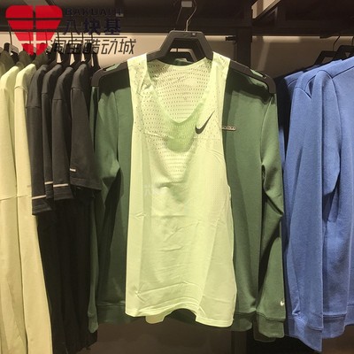 耐克干透气反光跑步健身运动背心