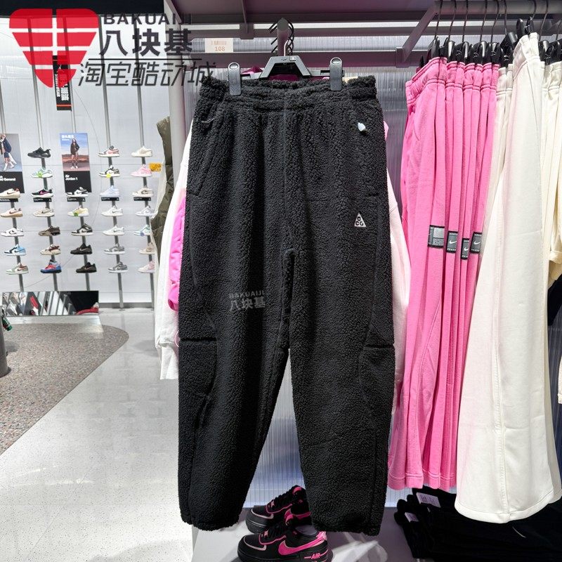耐克男女裤羊羔绒摇粒绒束脚长裤