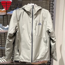 阿迪达斯男装2025冬季三合一鸭绒内胆防风保暖连帽夹克外套KQ5502