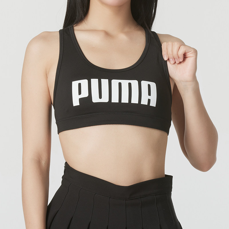 PUMA彪马女装2024秋新款健身训练透气舒适运动休闲胸衣 526429-01