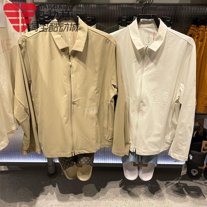 耐克男运动休闲翻领软壳夹克外套