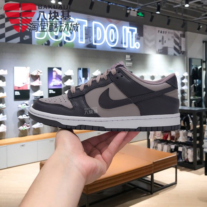 Nike耐克大童鞋2025冬款DUNK LOW灰紫复古低帮休闲板鞋FB9109-203