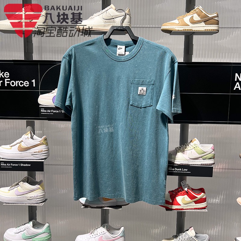 耐克男装复古做旧印花短袖T恤