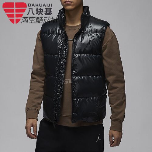 耐克男装2024冬季新款Jordan Flight保暖休闲羽绒马甲 FV7274-010