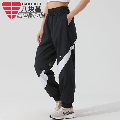 耐克女裤大钩子运动工装束脚长裤