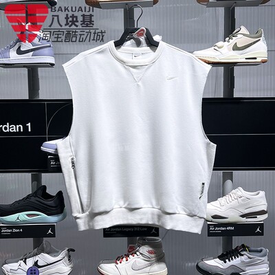 耐克男装拉链设计宽松无袖背心