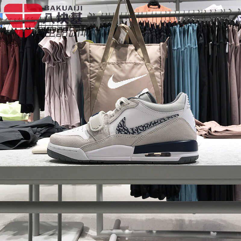 Nike耐克大童鞋2025夏季JORDAN AJ312复古灰白运动板鞋CD9054-124