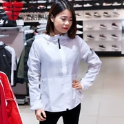 Áo khoác nữ Adidas 2019 mùa xuân nhẹ áo trùm đầu áo gió thể thao DW4557 4559 - Áo gió thể thao