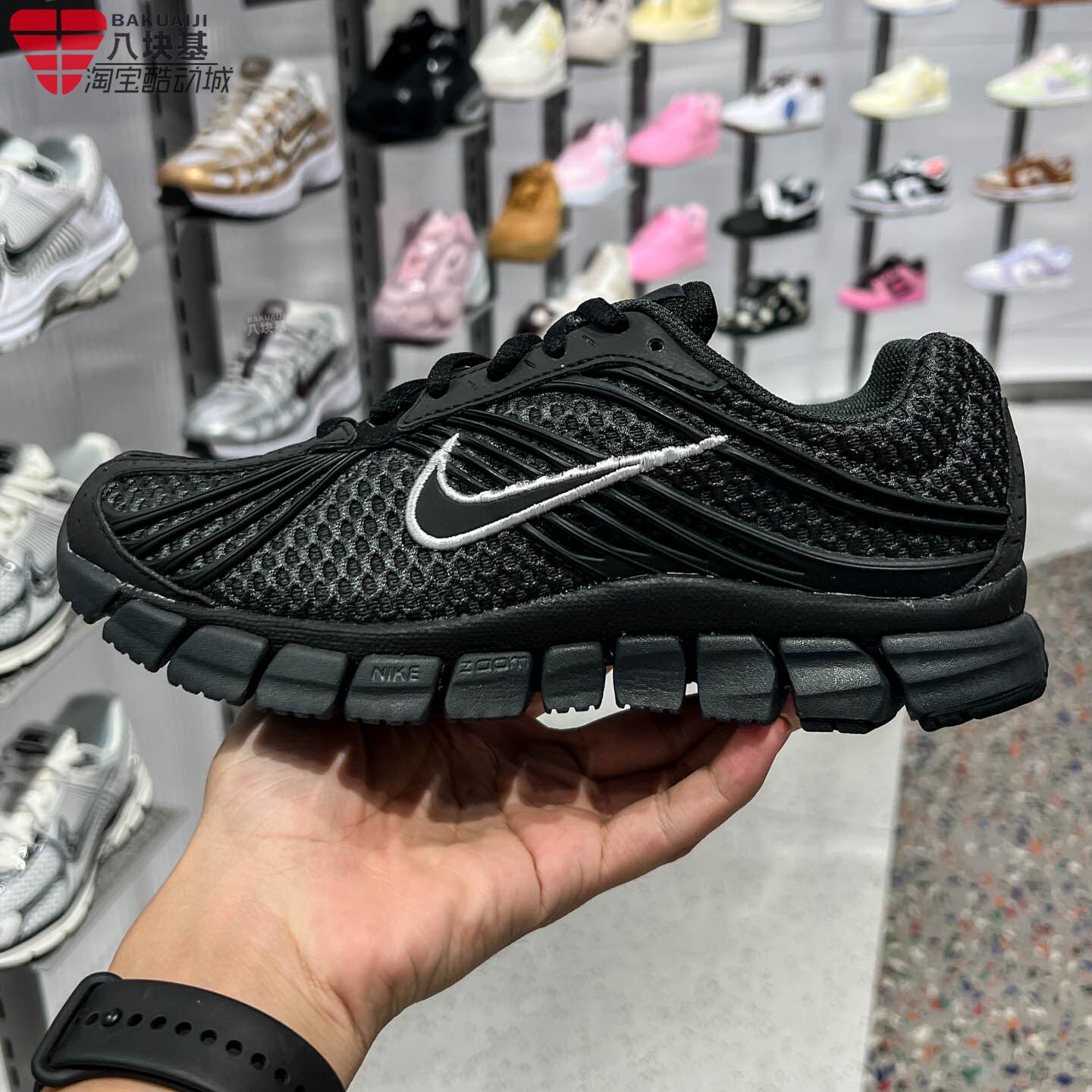 Nike耐克女鞋2026冬季黑白蜂窝网面透气缓震休闲运动鞋IV6195-001