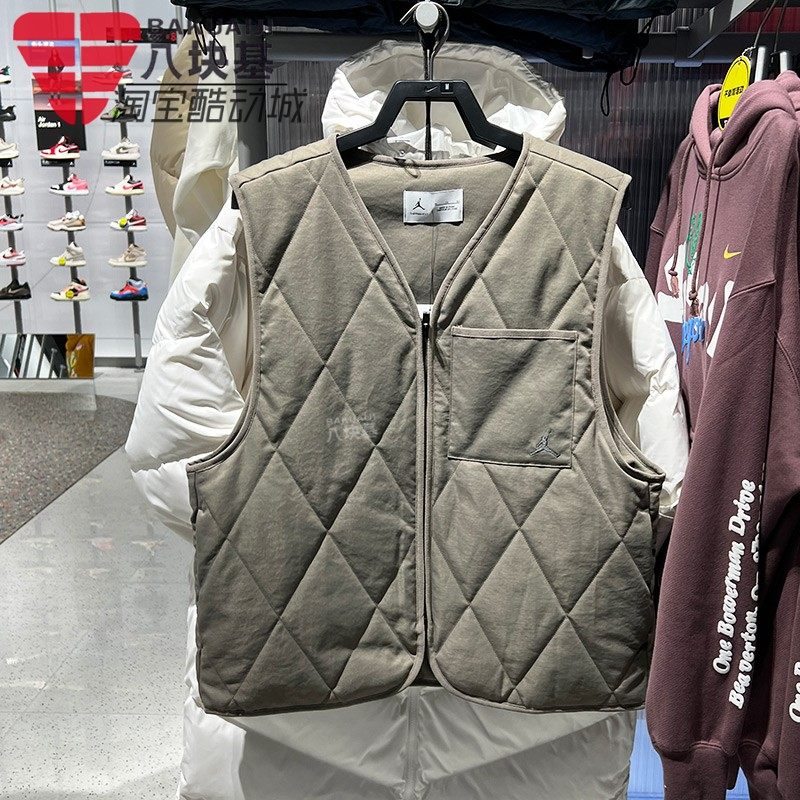 耐克男装轻薄保暖运动棉马甲背心