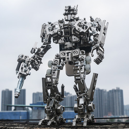 擎天柱金属拼装模型精致礼物