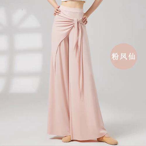 现代舞裤子阔腿垂感新款形体服