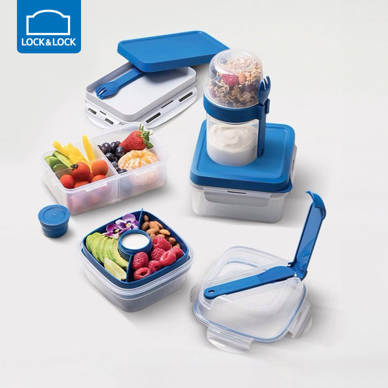 乐扣乐扣沙拉杯燕麦水果盒便当盒塑料饭盒保鲜盒酸奶可微波炉加热,餐饮具,保鲜盒,淘宝优惠券,粉丝福利购,淘宝优惠卷