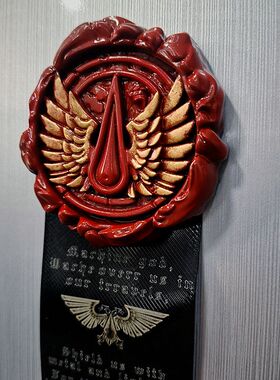 战锤40K周边纯洁印记战锤40k徽章宣言祷文机箱潮玩装饰贴冰箱贴磁