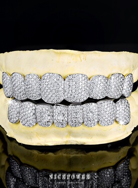 NICEPOWER Grillz欣赏 凸起字母 超白莫桑