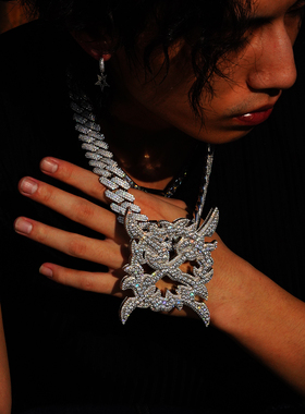 NICEPOWER kencarson X pendants吊坠 opium满钻X字母吊坠