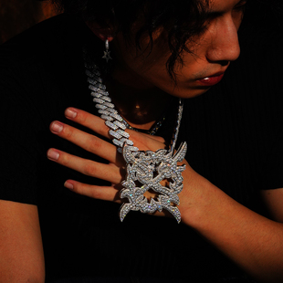 NICEPOWER kencarson X pendants吊坠 opium满钻X字母吊坠