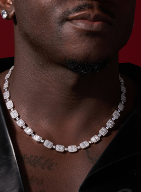 NICEPOWER 8mm 冰块链 欧美嘻哈项链 锁骨链