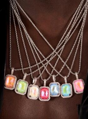 NICEPOWER 高质量宝石 王嘉尔同款 嘻哈说唱装备美式小众