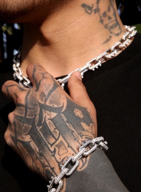 NICEPOWER 荆棘链 Playboi carti同款荆棘链 欧美嘻哈项链