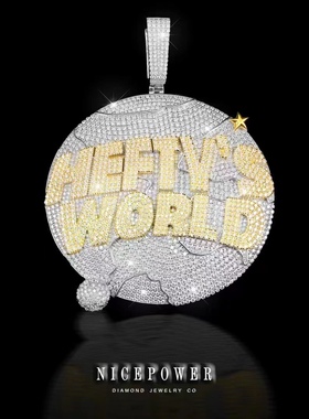 NICEPOWER定制欣赏 Custom[澳洲地图] 莫桑钻圆牌定制