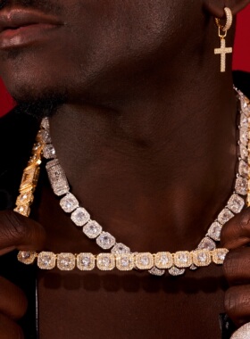 NICEPOWER 10mm冰糖链升级保色版本 王琳凯同款项链 ICE同款项链