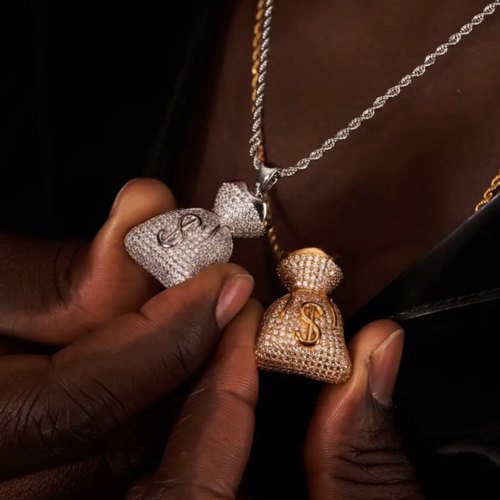 同工钱袋说唱个性小众hippop吊坠