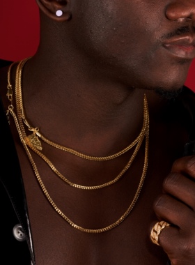 NICEPOWER 3mmFranco Chains法国链小众基础嘻哈首饰美式欧美项链