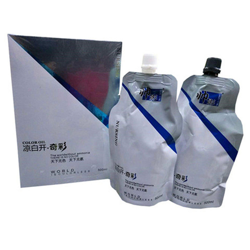 帅影染发膏凉白开奇彩健康染发不沾头皮盖白发芳香无刺激 500ml*2