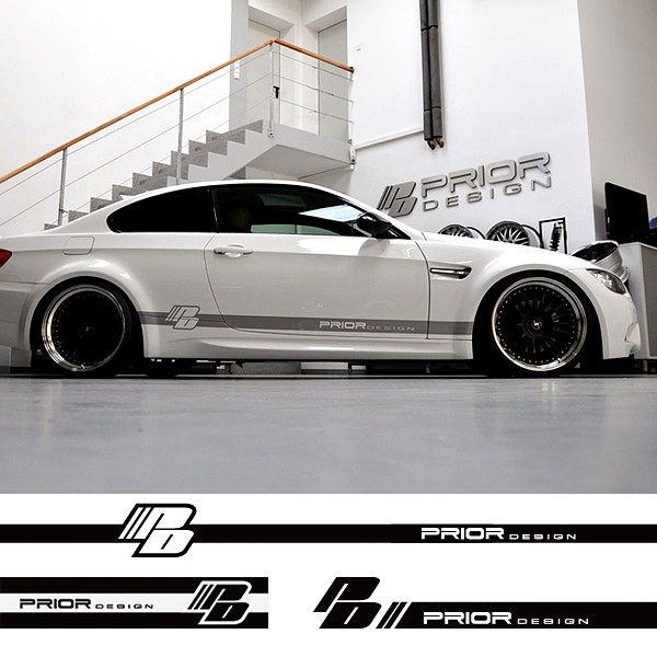 适用于大众奥迪奔驰宝马改装腰线贴汽车拉花prior design个性车贴