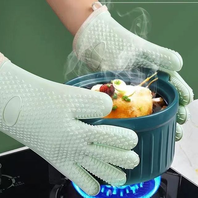 微波炉防烫手套隔热加厚硅胶厨房家用烤盘烤箱专用烘焙耐高温防热