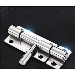 免打孔不锈钢插销门栓门扣锁木门窗防盗小插销大全锁加厚销子柜门