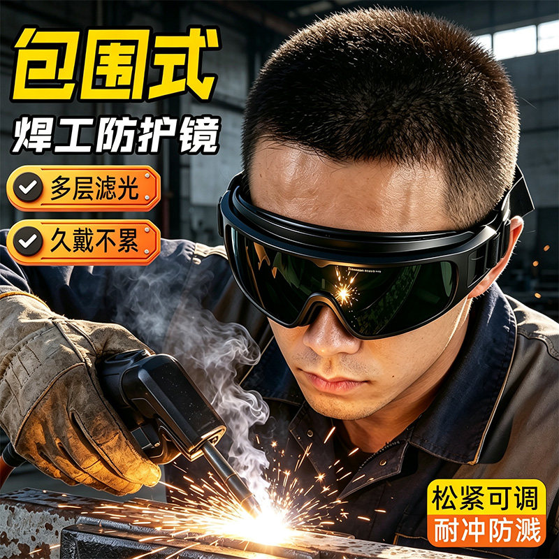 焊工专用防护面罩全脸防强光辐射