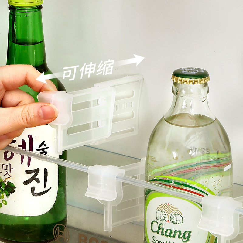 冰箱分隔板日式侧门创意整理收纳分类分格板夹子家用多功能卡扣片