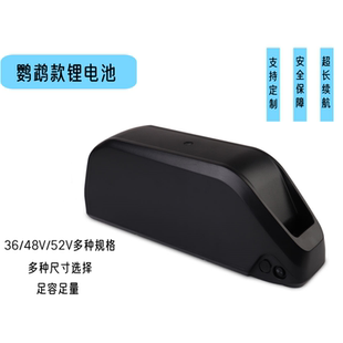 鹦鹉款36V12Ah48V锂电池电动山地自行车电瓶车跨境便携式DP-9/9C