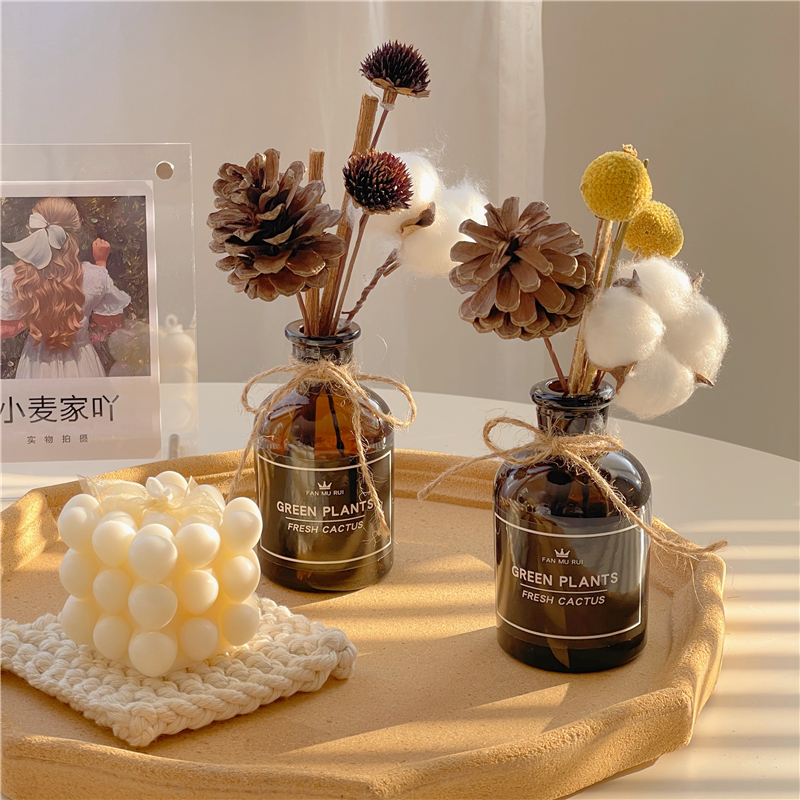 ins风装饰花摆件干花摆设