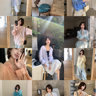 IMISS-早春韩系糖果色翻领衬衫R70921