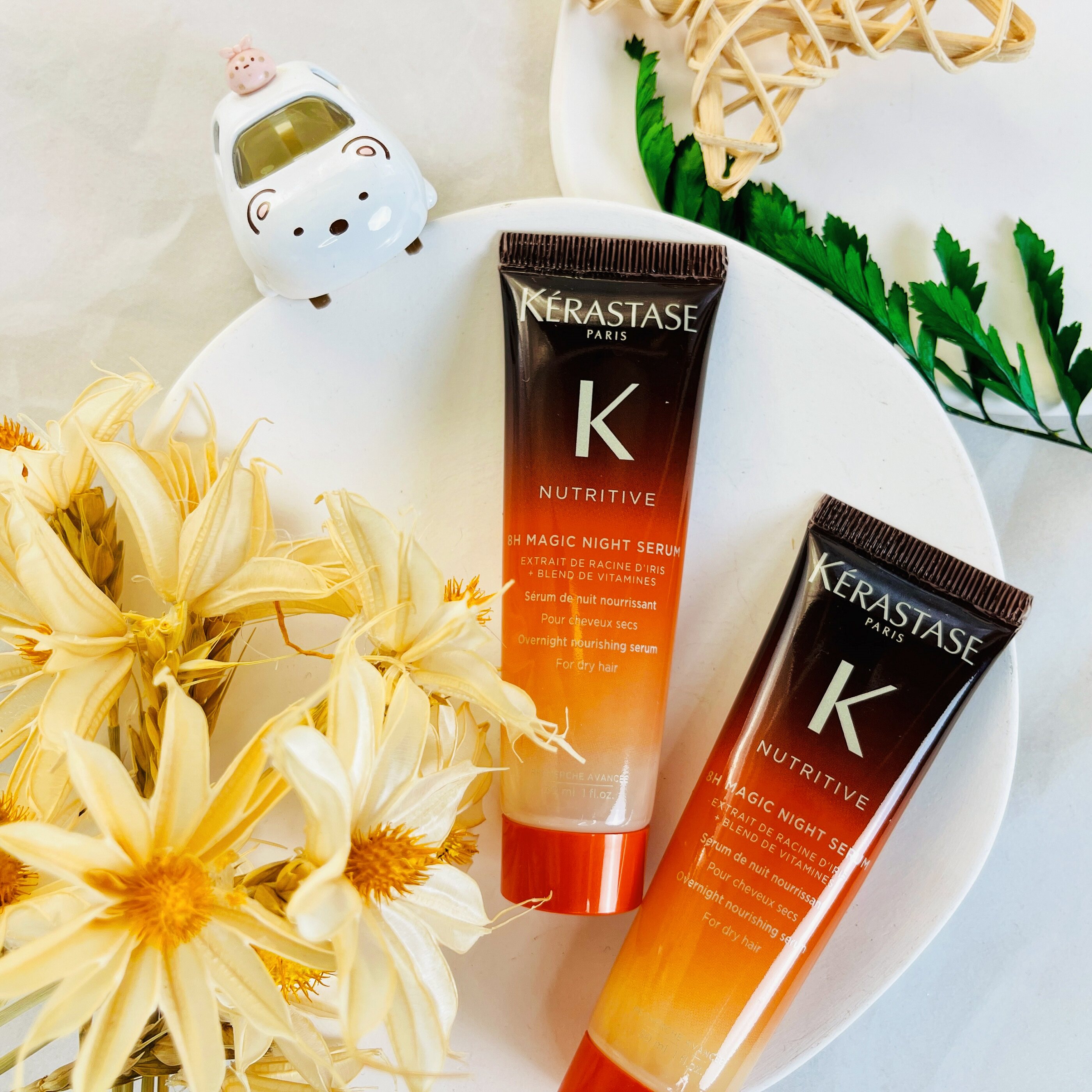 KERASTASE卡诗8小时夜间魔法修复护发精华乳30ml滋养润护免洗修护