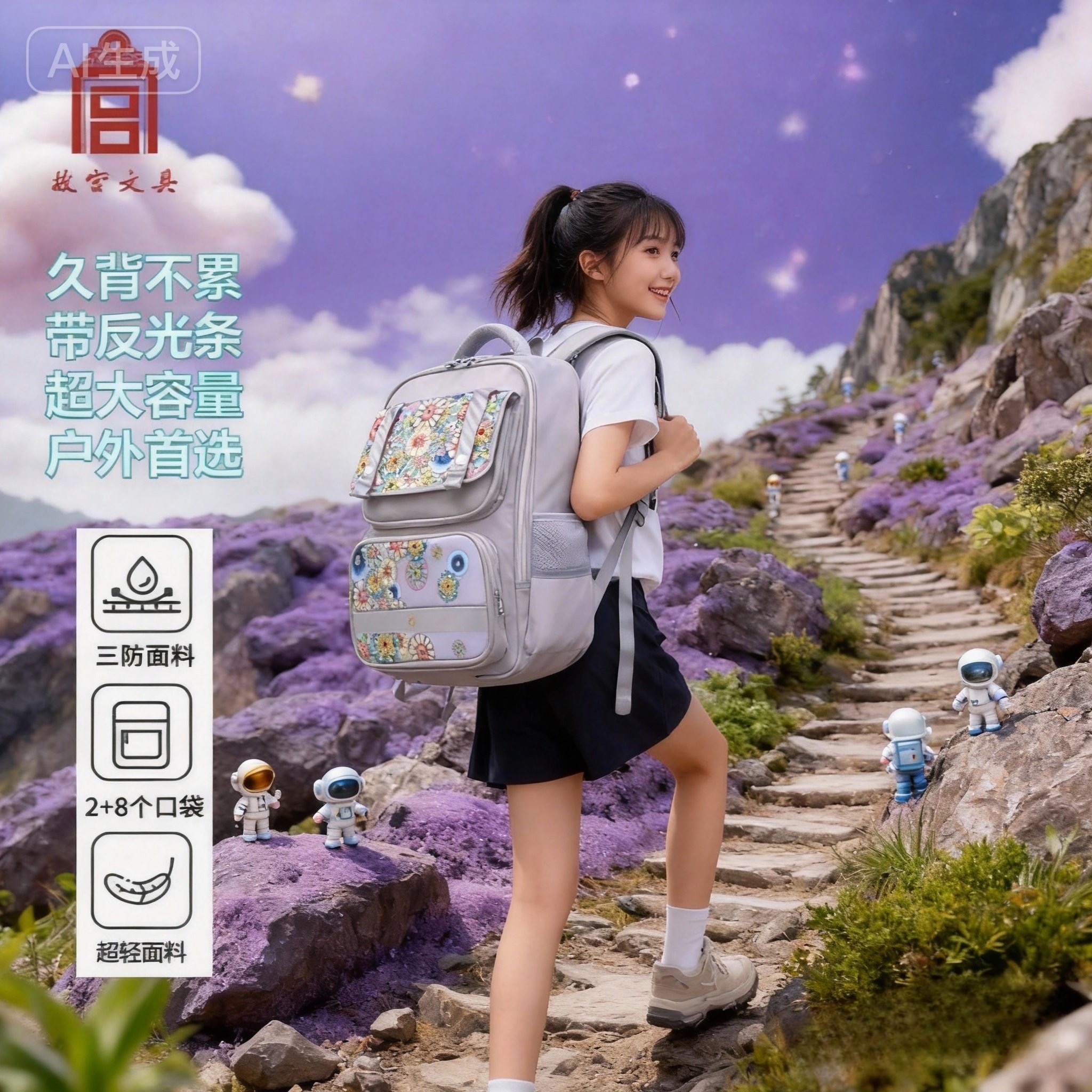 故宫文创大容量户外包男女通用