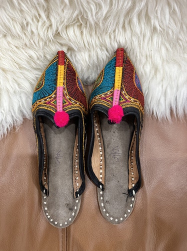 0尼泊尔印度羊皮居家户外拖鞋